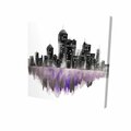 Fondo 16 x 16 in. Purple Watercolor Cityscape-Print on Canvas FO2786528